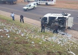 MONEY LOOTED AFTER CASH IN TRANSIT HEIST